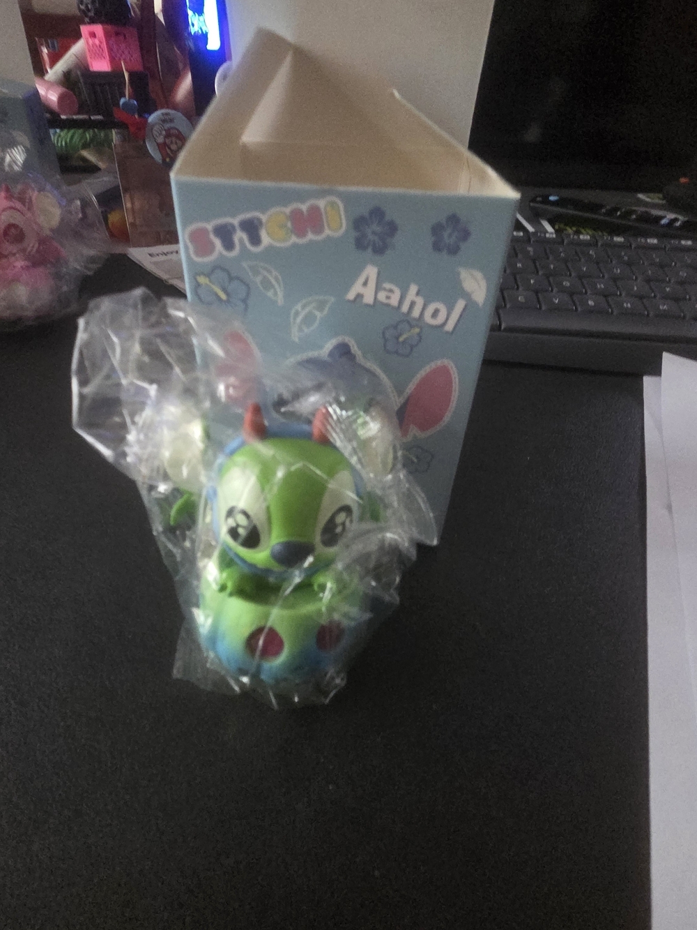 Aahol Stitch Green Halloween Character  Figure - Cute Collectible